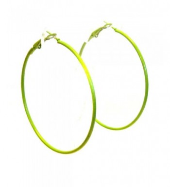 Color Earrings Simple Hoops Assorted