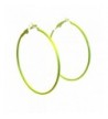 Color Earrings Simple Hoops Assorted