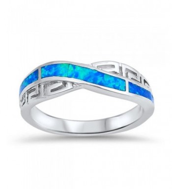 Infinity Greek Simulated Sterling Silver