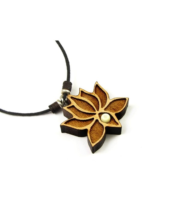 Flower Pendant Adjustable Necklace Accent