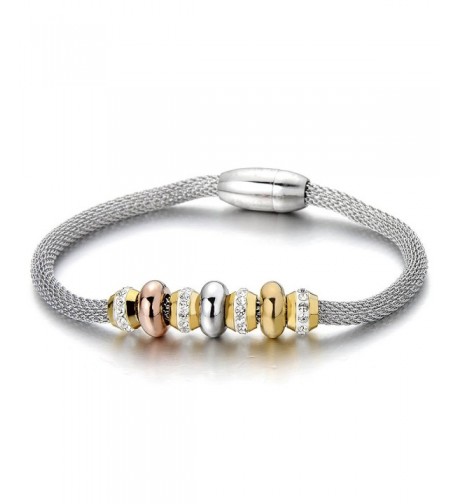 Stainless Steel Bracelet String Zirconia