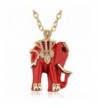 Comming Crystal Elephant Pendant Necklace