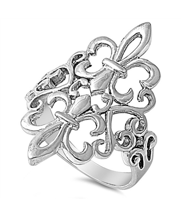 Fleur Filigree Cutout Sterling Silver