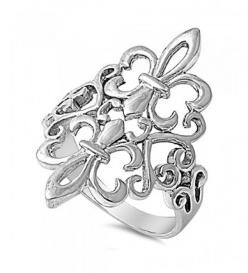 Fleur Filigree Cutout Sterling Silver