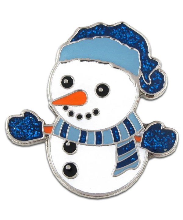 PinMarts Christmas Snowman Holiday Brooch