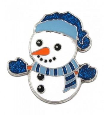 PinMarts Christmas Snowman Holiday Brooch