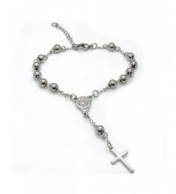 Stainless Single Decade Catholic Bracelet