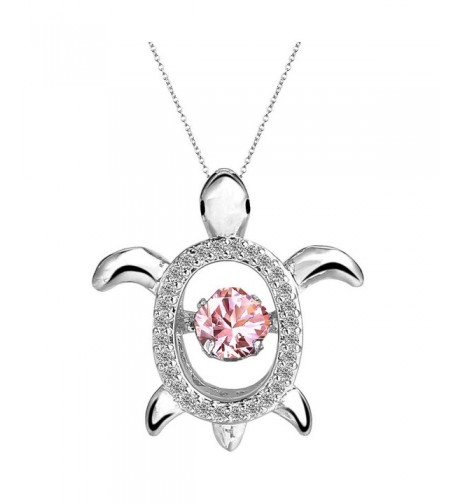 EleQueen Silver tone Dancing Zirconia Necklace