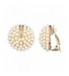 Valeries Imitation Cluster Button Earrings