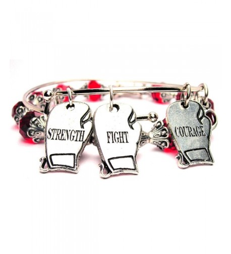 ChubbyChicoCharms Strength Courage Bracelet Adjustable