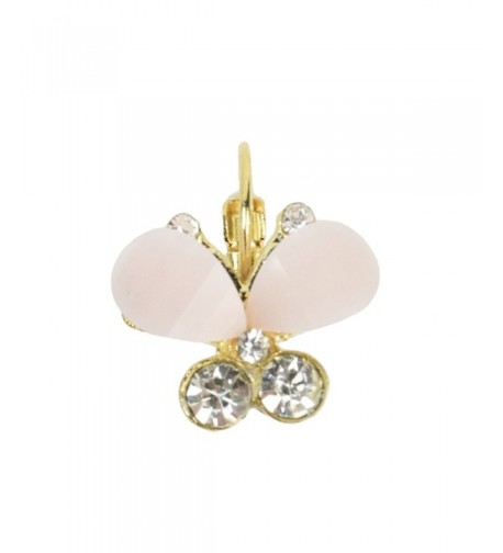 Eyourlife Rhinestone Butterfly Eardrop Earrings