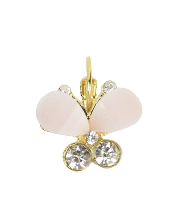 Eyourlife Rhinestone Butterfly Eardrop Earrings