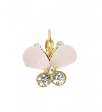 Eyourlife Rhinestone Butterfly Eardrop Earrings