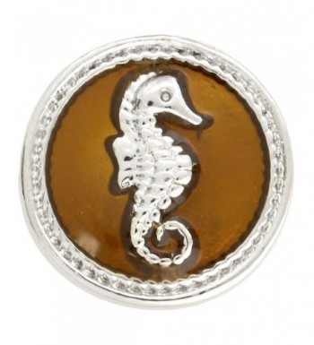 Brown Seahorse Enamel Nugz interchangeable