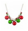 Lux Accessories Silvertone Christmas Necklace