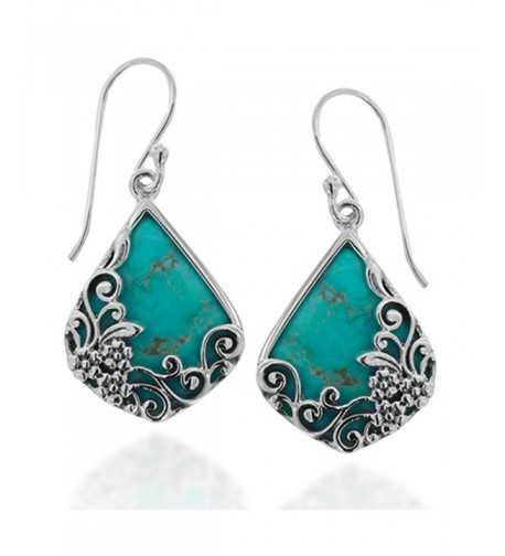 Oxidized Sterling Decorative Turquoise Gemstone