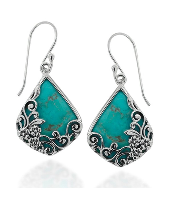 Oxidized Sterling Decorative Turquoise Gemstone