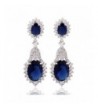 GULICX Vintage Design Sapphire Earrings