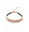 Trendy braided crystal bracelet Gold