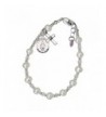 Childrens Sterling Communion Bracelet Cultured