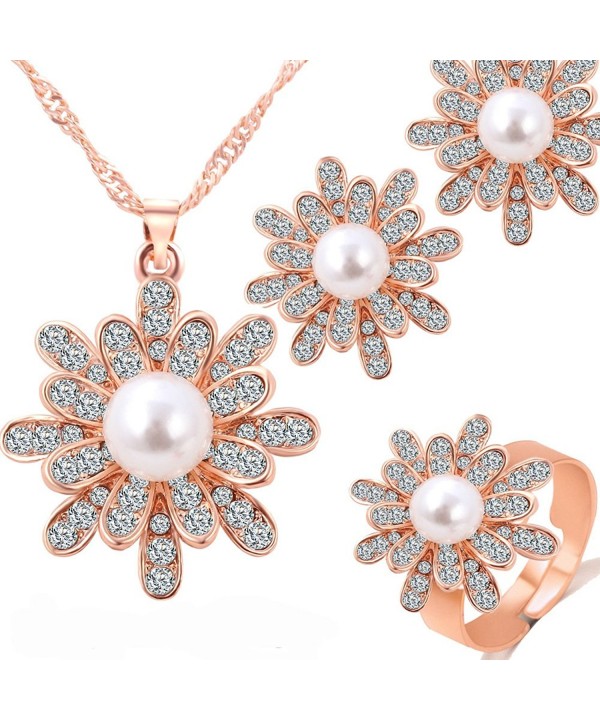 GSM Accessories Rhinestone Necklace NK1153 Rose