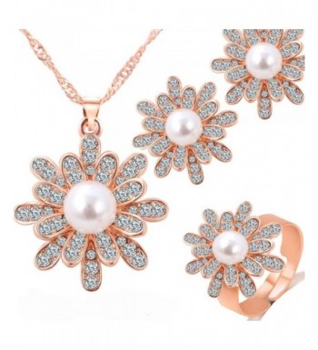 GSM Accessories Rhinestone Necklace NK1153 Rose