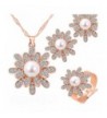 GSM Accessories Rhinestone Necklace NK1153 Rose