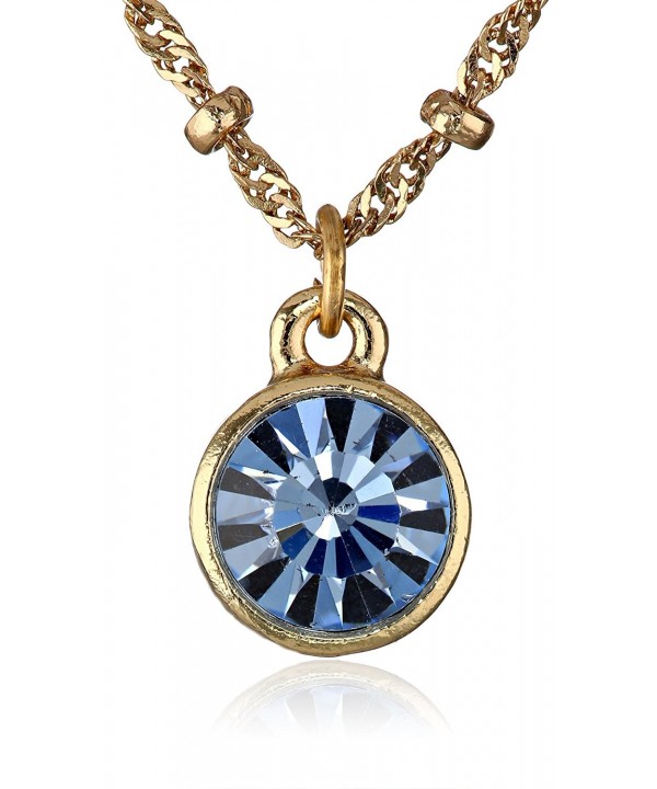 1928 Jewelry Sapphire Pendant Necklace