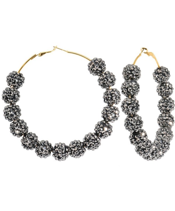 Starry Night Black Sparkle Earrings