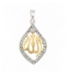 Sterling Silver Yellow Gold Plated Pendant