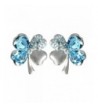 Swarovski Elements Crystal Rhodium Earrings