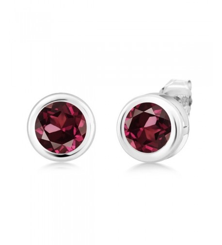 Round Rhodolite Garnet Sterling Silver