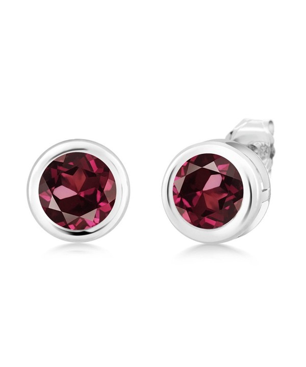 Round Rhodolite Garnet Sterling Silver