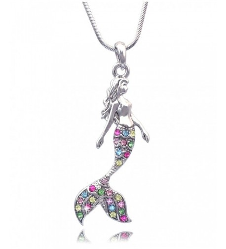 Fairytale Mermaid Pendant Necklace Multi Color