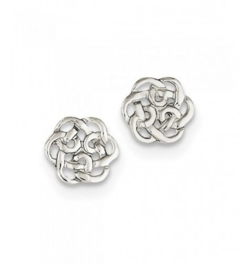 Sterling Silver Polished Celtic Earrings