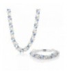 Cultured Freshwater Crystal Necklace Bracelet