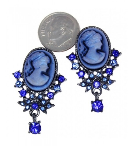 Victorian Design Simulated Rhinestone Earrings