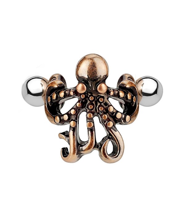 BodyJ4You Steampunk Goldtone Cartilage Piercing