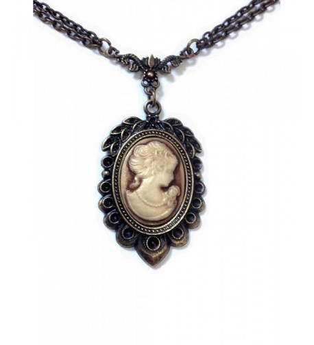 Necklace Victorian Vintage Bronze Pendant