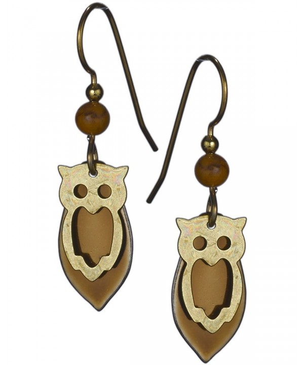 Gold tone Copper tone Earrings Silver Forest