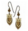 Gold tone Copper tone Earrings Silver Forest