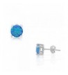 Sterling Turquoise Tone Simulated Classic Earrings
