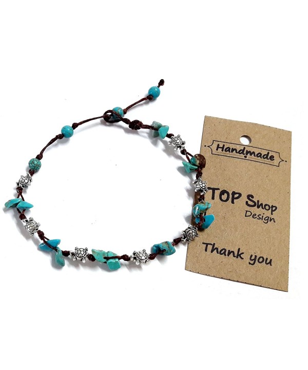 Turtle Turquoise Anklet Bracelet cm Handmade