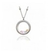 EVERLEAD Birthstones Floating Pendant Necklace