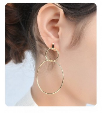 Gudukt Double Earrings Simple Circle