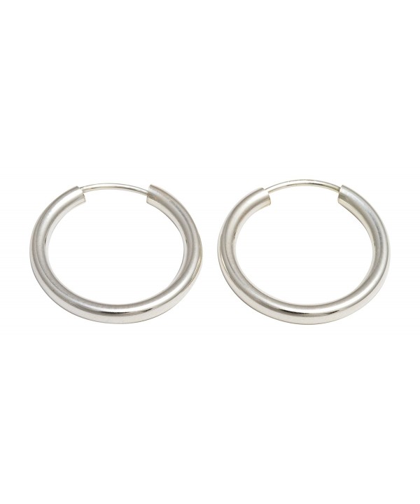 Sterling Silver Continuous Endless Earrings