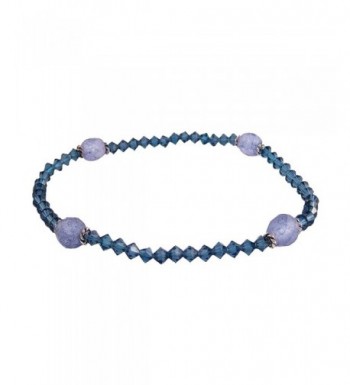 Ha Crystal Mixed Anklet Montana