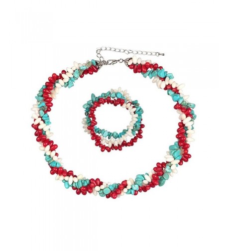 Cultured Freshwater Simulated Turquoise Necklace