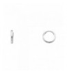 White 1 5mm Thickness Huggie Earrings