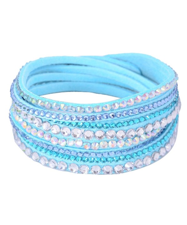 Eyourlife Wristband Rhinestone Multilayer Bracelet